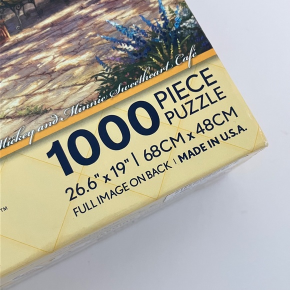 Mickey and Minnie Sweetheart Cafe THOMAS KINKADE 1000 Piece Jigsaw Puzzle NEW - Picture 14 of 15